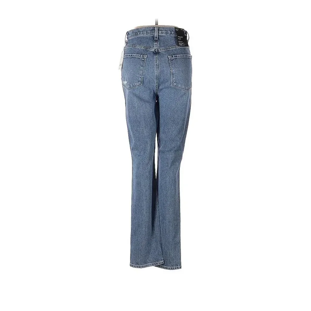 J Brand 1212 Runway High-Rise Slim Jeans in Chadron Destruct, Size 28